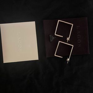 Authentic Lagos square earrings.  Almost new.  With dust bad.